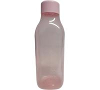 Tupperware to Go Eco 1.0 Litre Screw Cap Drinking Bottle EcoEasy for Carbonated Drinks, 1000 ml (Rose Cuboid)