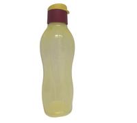 Tupperware to Go Eco 750 ml Eco Easy Flip Top Drinking Bottle EcoEasy Suitable for Carbonated Drinks, 750 ml (Yellow/Red)