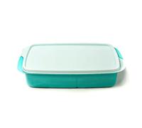 Tupperware To Go Lunch Box 1 L Light Turquoise with Divider Clever Break School