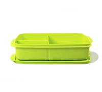 Tupperware To Go Lunch Box 1 L Lime with Divider Clever Break School