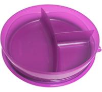 Tupperware to Go Lunch Box Clever Break 590 ml with Divider Eco+ School Lunch Box with Compartment (Purple 550 ml)