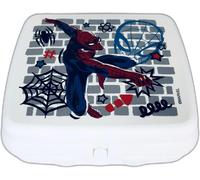Tupperware to Go Twin Eco+ Spiderman Marvel White Blue Lunch Box Sandwich Box...