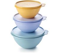 TUPPERWARE Wonderlier 3-piece Bowl Set - Green, Blue, Orange