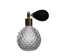 TUPSYBL 100ML/3.4OZ Crystal Vintage Perfume Bottle Refillable Perfume Spray Bottle Container Jar Vial(Grey)