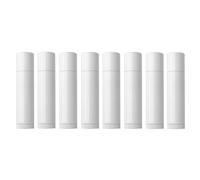 TUPSYBL 50 PCS White Lip Balm Tubes Empty Lip Balm Container Tubes with Twist Bottom and Top Cap Plastic Lipstick Tubes Holder for DIY Cosmetic