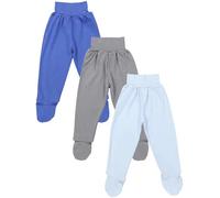 TupTam Baby Boys Trousers with Feet - Pack of 3, Color Mix 6, 86
