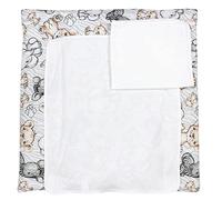 TupTam Baby Changing Mat with 2 Terry Cover, Safari, 70 x 70 cm