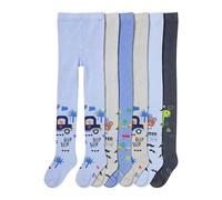 TupTam Boy's Knitted Tights Plain and Printed, Pack of 6, Color mix 2, 62-74