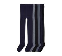 TupTam Boy's Knitted Tights Plain and Printed, Pack of 6, Color mix 3, 92-98