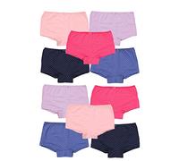 TupTam Girls Briefs with Printed Designs,Pack of 10, Color mix 5, 128-134