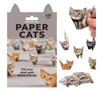Tupumo DIY Paper Cats Origami Kit,50pcs DIY 3D Origami Animal Kit Fun Craft Activity for Adults and Kids Desk Decoration and Gift for Cat Lovers (Cat+Dog)