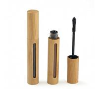 TUPWELY 2Pcs Empty Bamboo Mascara Tubes, 6ml Refillable Cosmetic Bottles