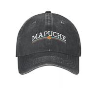 TUQIAAM Men's and Women's Baseball caps Mapuche Denim Baseball Cap for Men and Women, Outdoor Gym Trucker dad hat, Fashion Designer Baseball caps, South America, Chile, Summer Outdoor Running Gift