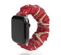 Tur-key Vintage Flag Fashion Scrunchie Watch Strap Compatible with IWatch Series 1 2 3 4 5 6 Elastic Replacement Band