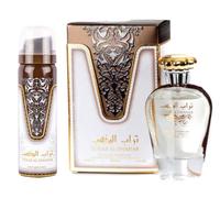 Turab Al Dhahab Perfume | Turab Al Dhahab EDP Women Eau de Parfum 100ml | Coconut, Jasmine and White Musk Fragrance Perfume | Perfume for Women + Deodorant Spray