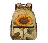 Turamurra American Flag Eagle Backpack, Travel Backpacks Laptop Rucksack for Women, School Bookbag for Kids Girls, Sunflower, One Size, Travel Backpacks
