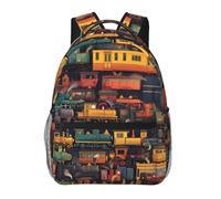 Turamurra American Flag Eagle Backpack, Travel Backpacks Laptop Rucksack for Women, School Bookbag for Kids Girls, Train01, One Size, Travel Backpacks