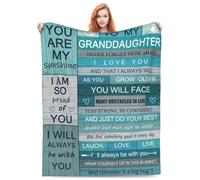 Turamurra Granddaughter Gifts from Grandma/Grandpa,Gifts for Granddaughter,Graduation Gifts for Granddaughter,Granddaughter Gifts for Birthday Graduation Wedding Valentine Blanket All Season 60”x50”