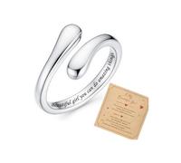 Turandoss Birthday Gifts for Women Girls - Adjustable Chunky Open Rings