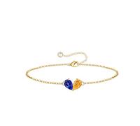 Turandoss September Birthstone Bracelet for Women November Birthstone Sapphire Bracelet Citrine Bracelets 2 Birthstones Jewellery Birthday Mothers Day Gifts for Mum Women Teenage Girls Girlfriend