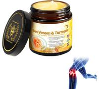 Turanu Bee Venom Turmeric Treatment Cream, Professional Bee Venom Joint Therapy Pain Relief Gel, New Zealand Bee Venom Joint Relief Gel Effective Relief for Back, Neck, Hands, Knee (1 Pcs)