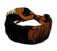 Turban Headbands for Women, Soft Wide Hairbands, Twisted Knot Cross Headband, Halloween Scarecrow Stretchy Headwraps, Fashion Hair Accessories