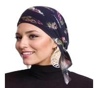 Turbans for Women, Soft & Comfortable Printing Pre Tied Chemo Headwear, Elastic Head Scarf, Free Size Bandanas for Women Cancer Patients Ladies Supplies,Turban Cap Chemo Head Wraps Cancer Headwear
