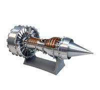 Turbine Engine 1:24 Model, Aircraft Turbojet Replica 28cm, Mechanical Aero Education Tool and Desk Decor Gift for Adult Hobbyists
