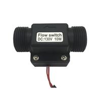 Turbine Flow Meter Waterproof Fluidmeter Counter G3/4" Magnetic Plastic Water Flow Sensor Switch for Flow of Liquids(MAX 10W)