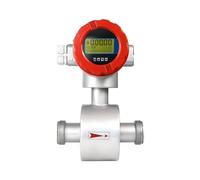 Turbine Flowmeter, Electromagnetic Flow Meter Digital Dispaly High Accuracy 4~20mA RS485 Signal Industrial Wastewater Magnetic Flowmeters(DN50)