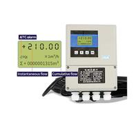 Turbine Flowmeter, Electromagnetic Flowmeter Remote LCD Display Split Carbon steel Magnetic Flow meter(DN40)