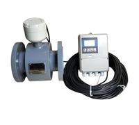 Turbine Flowmeter, IP68 Split Type Electromagnetic Flow Meter for Liquid Pipe Wastewater Digital Smart Industrial Flow Measurement DN10-DN50(DN10)