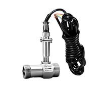 Turbine Flowmeter Sensor Pulse Signal SS304 Turbine Flow Meter For Diesel Gasoline Milk Alcohol Methanol Precise Readings(DN6)