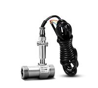 Turbine Flowmeter Sensor Water Liquid Pulse Signal SS304 Diesel Gasoline Milk Alcohol Methanol Pure Water Flow Meter Turbine Flowmeter(DN50)