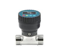 Turbine Flowmeter, Stainless Steel Digital Display Flow Meter High Precision Liquid Water Flow Sensor Industrial Electronic Gauge(DN15)