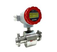 Turbine Flowmeter, Stainless Steel DN50 Flow Display Clamp Connection Pulse Electromagnetic Flow Meter Liquid Flowmeter(DN32)