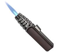 Turbine Torcher- Torch Lighter, Jet Flame Refillable Butane Lighter, Solar Beam Torch, Waterproof and Windproof for Kitchen,Camping Grill(Black Carbon Fiber)