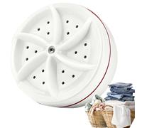 Turbine Washer - Compact Mini Washing Machine for Dorms and Apartments, Quiet Small Laundry Washer for Towels Socks Fruits, Compact Deep Cleaning Washers Home Travel Indoor Outdoor Use, White