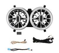 Turbo Air Vent, 64 Color Rear LED Turbine Air Vent Ambient Light Kit Turbo Air Vent Turbine Air Vent Replacement for A/CLA/GLA-Class W177 C118 2019+ Car Air Freshener Turbo
