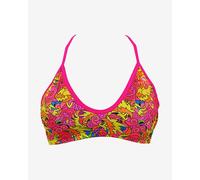Turbo All Dragon Bikini Top Pink Yellow Women - XL