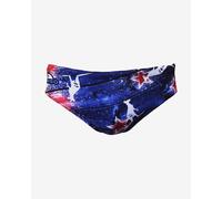 Turbo Australian Wood Water Polo Trunks Blue Red White - M