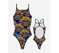 Turbo Bali Mask Swimming Costume Thin Strap Women - L