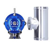 Turbo Blow Off Valve kit, Akozon Universal SDD-BOVGRSBL FPG250 Aluminium Billet Turbo Blow Off Valve with 2.5in Flange Pipe Type-RS(Blue)