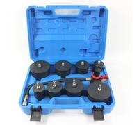 Turbo Boost Leak Tester Kit, 4 Pairs Graduated Adapters for 1.38-3.54 Inch Hoses, 0-6 Bar (0-80 PSI) Pressure Gauge, Accurate Air Hose Pressure Measurement Tool