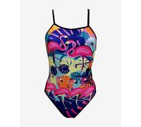 Turbo Flamingo Thin Strap Swimsuit Women - L
