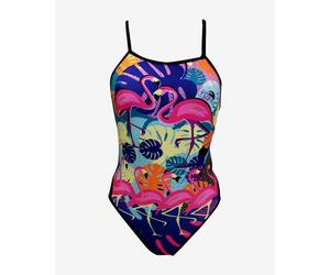 Turbo Flamingo Thin Strap Swimsuit Women - L