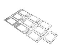 Turbo Gasket, 10pcs T3 Flange Turbo Gasket Set Graphite Aluminum Fit for T34 T35 T38 GT35 Turbo