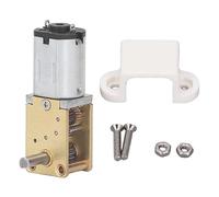 Turbo Geared Motor, Micro Brushed DC 3V Mini Reduction Motor, High Torque Low Noise Gear Motor with Fixed Seat, Zinc Alloy Brass Metal Gear for Smart Car Robot Oven Washing Ma (30RPM)