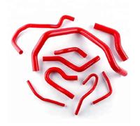 Turbo Hose Car Accessories Silicone Radiator Coolant Hose Kit for Civic SOHC D15 D16 EG EK 1.6L 1992-2000 Turbo Intercooler Hose Pipe(Red)