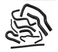 Turbo Hose for Civic for B-Series Type R DC2 EK4/9 B16A/B Silicone Radiator Hose Kits 10Pcs Turbo Intercooler Hose Pipe(Black)